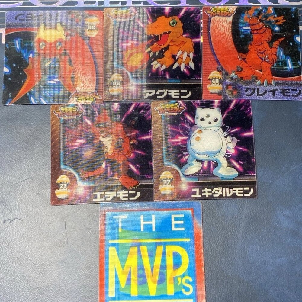 Digimon Vintage Holographic Promo Cards Lot (6) Japanese 1990s